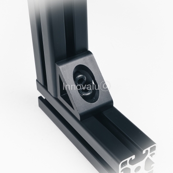 Preview: Angle Bracket 90° P40 Compact – black anodized Preview: Angle P40